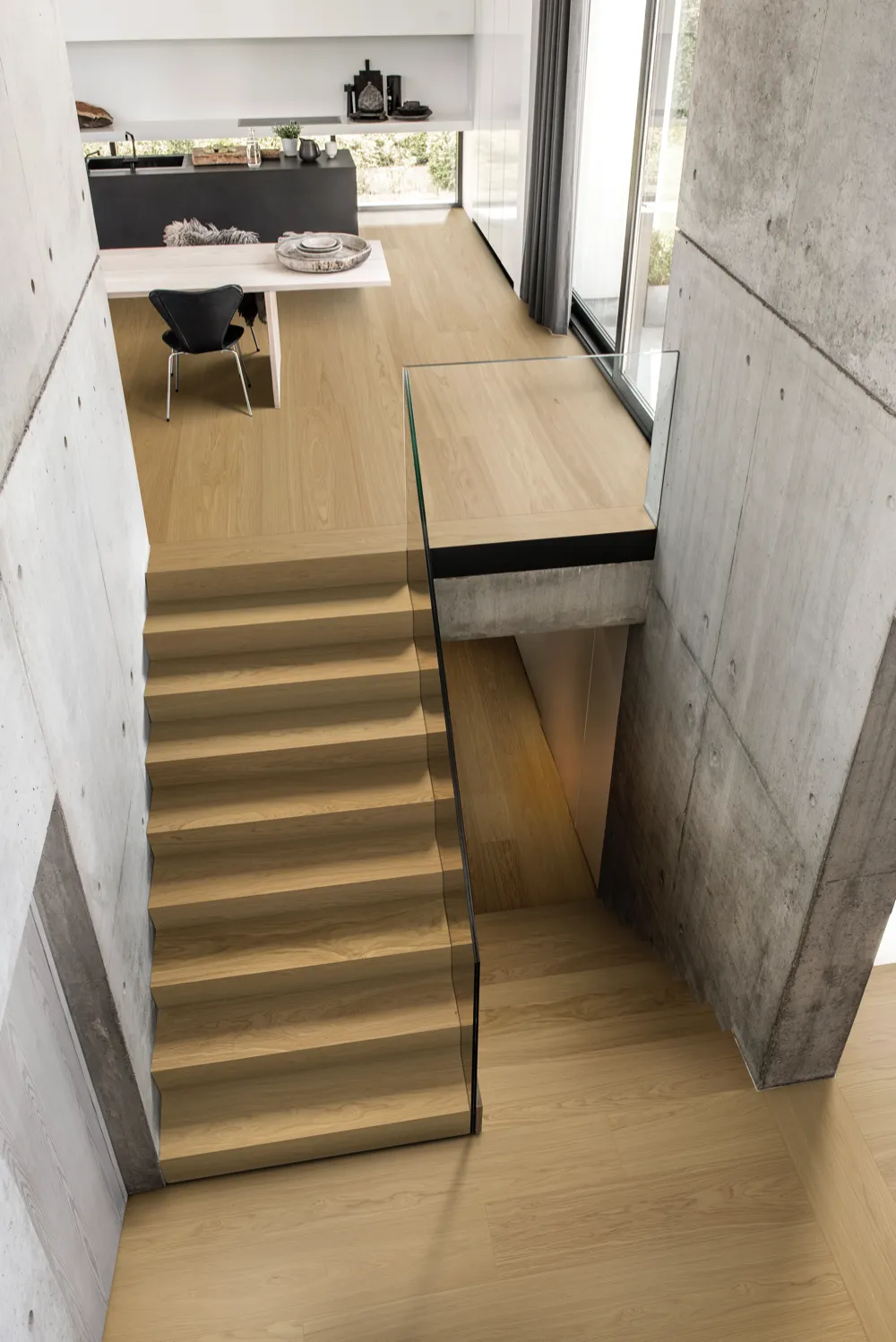 Natural Oak Select Grade Brushed Finish