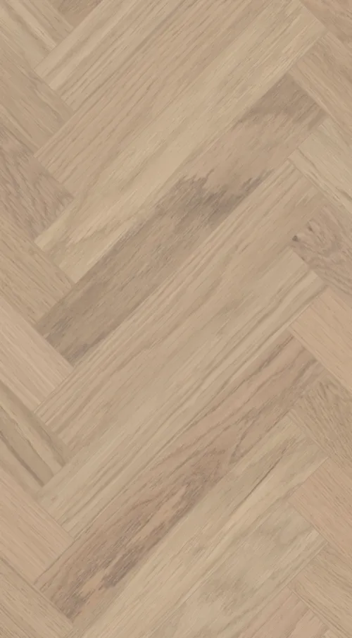 Modern Herringbone Powder White Oak Select Grade Smooth Finish